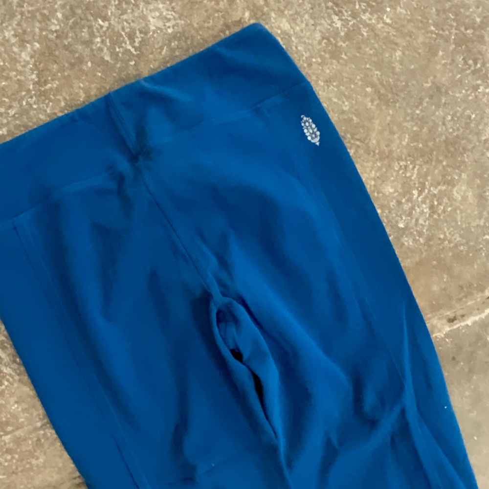 Free People Movement Blue Turnout Tie Ballet Yoga Leggings - Size Small OBO - Picture 4 of 8